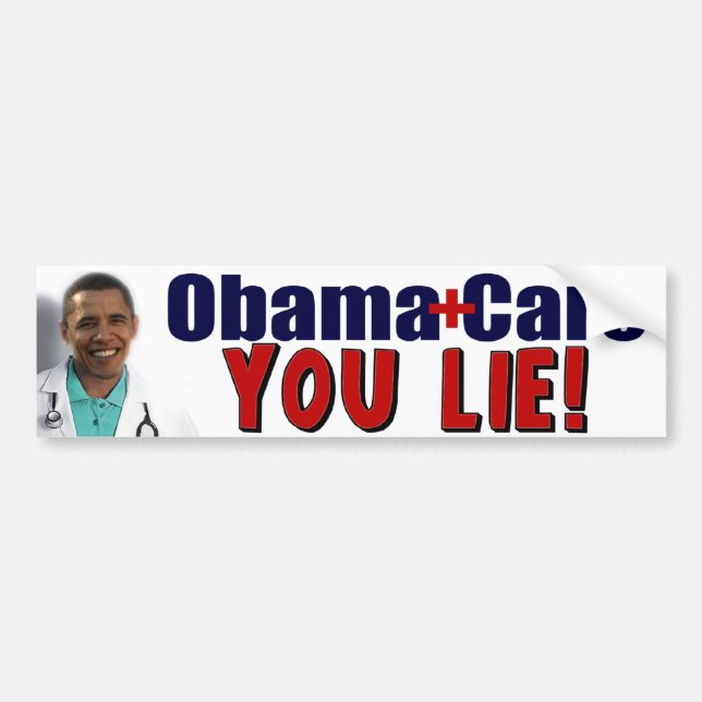 ObamaCare: "You Lie!" Bumper Sticker (Front)