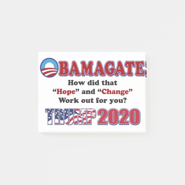 OBAMAGATE-Trump-2020 Post-it Notes (Front)