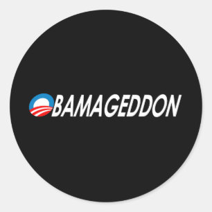 Obamageddon 2 classic round sticker