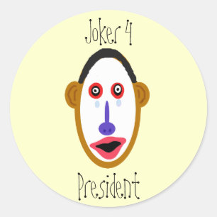 obamajoker, Joker 4, President Classic Round Sticker