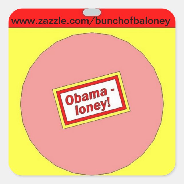 Obamaloney promotion sticker (Front)