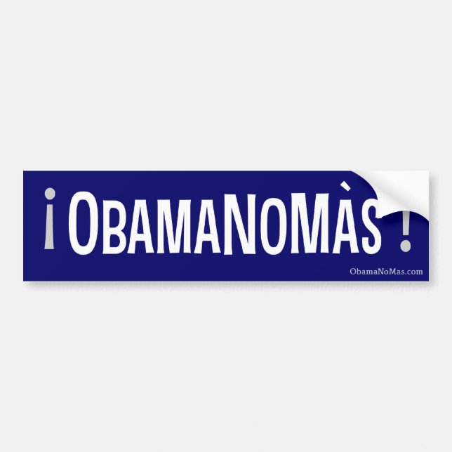 OBAMANOMAS! BUMPER STICKER (Front)