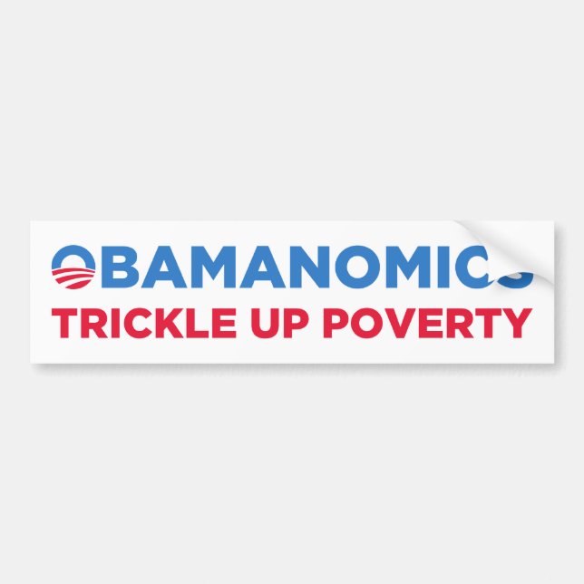 Obamanomics Bumper Sticker (Front)