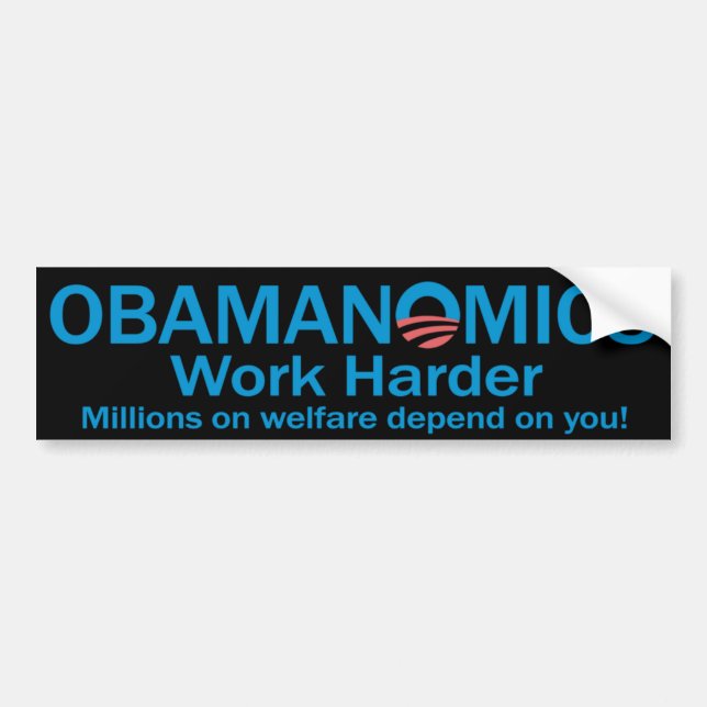 Obamanomics Bumpersticker Bumper Sticker (Front)