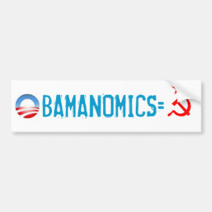 OBAMANOMICS=SOCIALISM BUMPER STICKER
