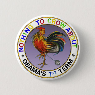 Obama's 1st Term 6 Cm Round Badge
