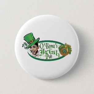 Obama's Irish Pub 6 Cm Round Badge