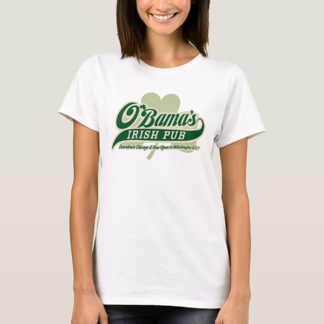 Obama's Irish Pub Customisable T-Shirt (Front)