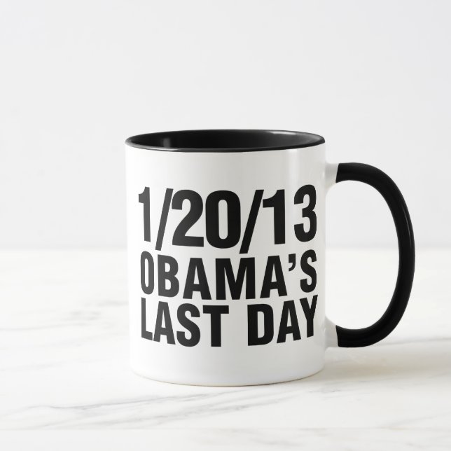 Obamas Last Day 1/20/13 Mug (Right)