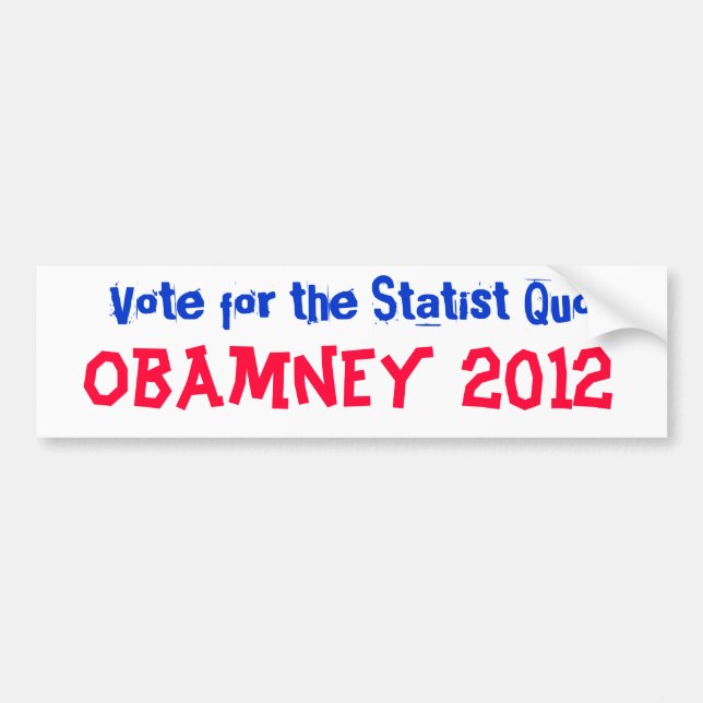 Obamney 2012 bumper sticker (Front)
