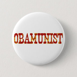Obamunist (Socialism) 6 Cm Round Badge