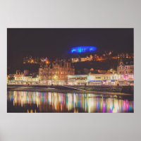 Oban Harbour at Night