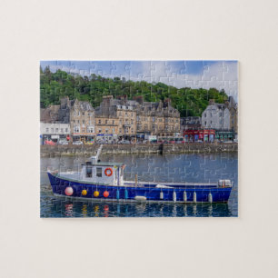 Oban Port Scotland Fishing Boat Sea Ocean Travel Jigsaw Puzzle