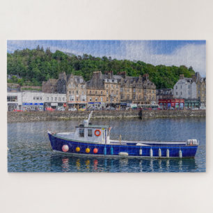 Oban Port Scotland Fishing Boat Sea Ocean Travel Jigsaw Puzzle