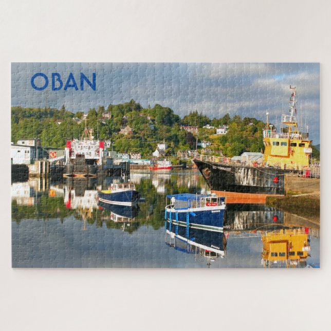 Oban reflections, western Scotland Jigsaw Puzzle (Horizontal)