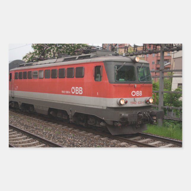 ÖBB 1142 638-4 RECTANGULAR STICKER (Front)
