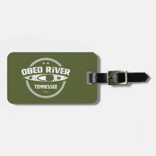 Obed River Tennessee Kayaking Luggage Tag