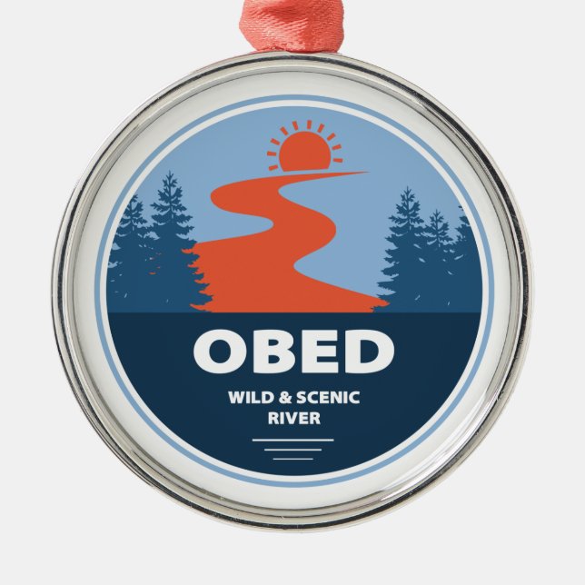 Obed Wild And Scenic River Metal Ornament (Front)
