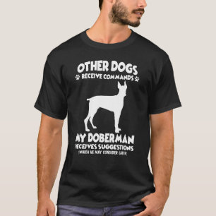 Obedience Doberman Dog Training Dogs T-Shirt