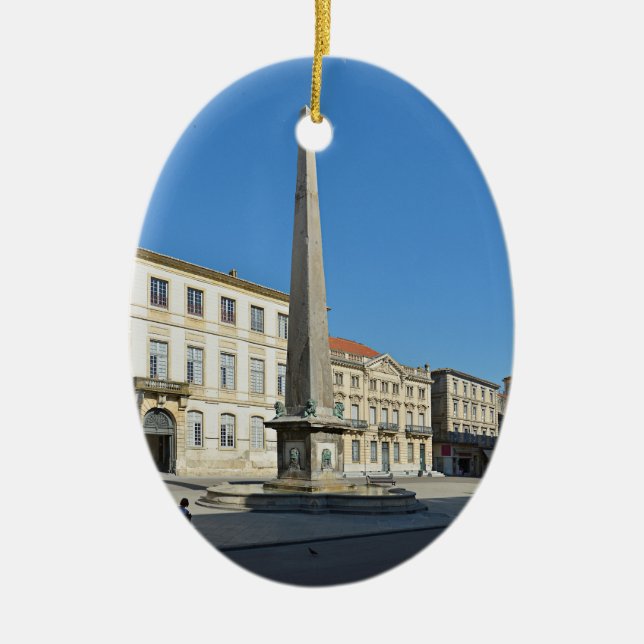 Obelisk of Arles in Frances Ceramic Ornament (Front)