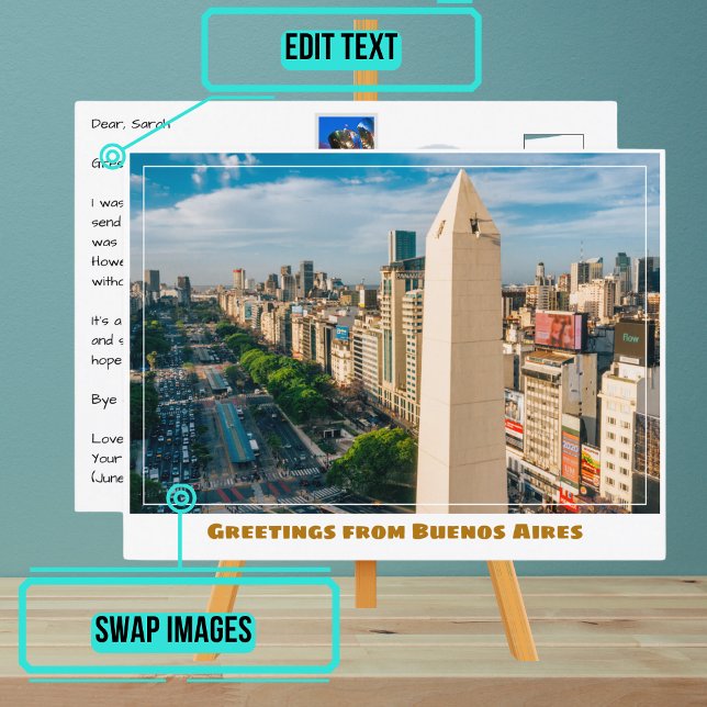 Obelisk of Buenos Aires Argentina Postcard (Please enjoy our design and see the others in the collection.)