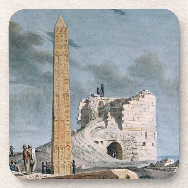 Obelisk of Cleopatra (w/c on paper) Coaster (Front)