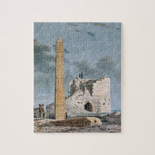 Obelisk of Cleopatra (w/c on paper) Jigsaw Puzzle