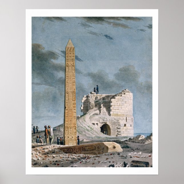 Obelisk of Cleopatra (w/c on paper) Poster (Front)