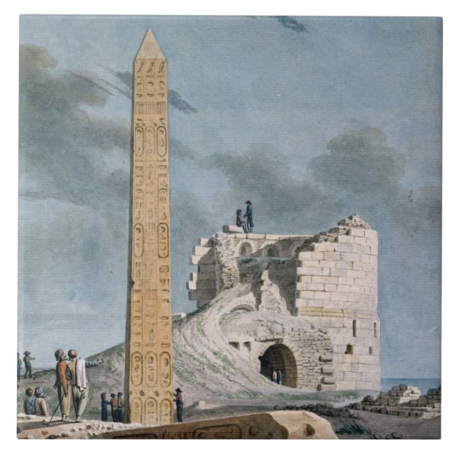 Obelisk of Cleopatra (w/c on paper) Tile (Front)