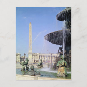 Obelisk, originally from Luxor, erected in 1836 Postcard
