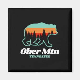 Ober Mountain Tennessee Skiing Snowboarding Bear Magnet