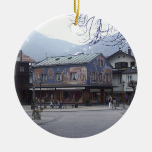 Oberammergau Austria Ceramic Tree Decoration