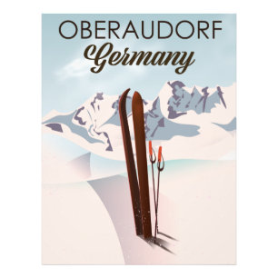 Oberaudorf Germany ski poster