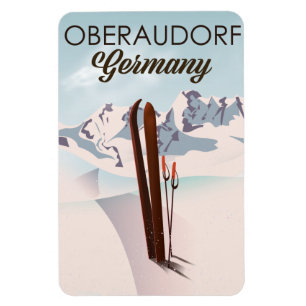 Oberaudorf Germany ski poster Magnet