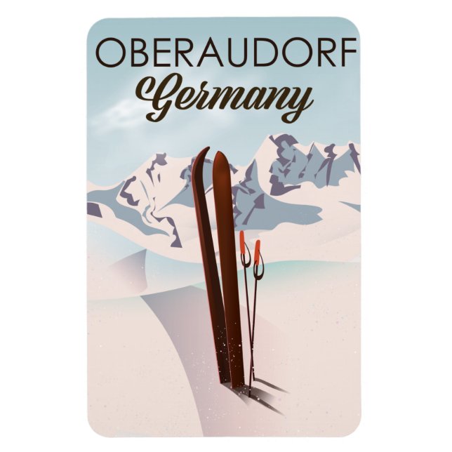 Oberaudorf Germany ski poster Magnet (Vertical)
