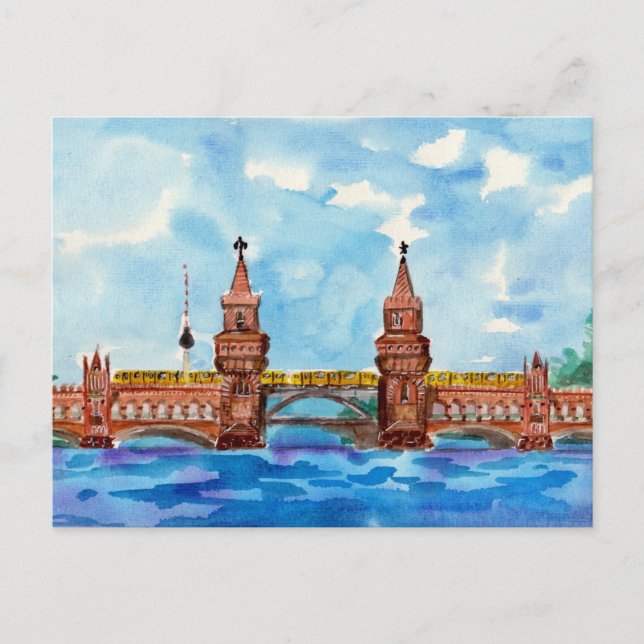 Oberbaum Bridge Berlin Postcard (Front)
