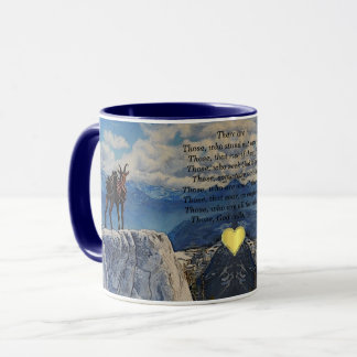 Oberhalsi Pack Goat in Idaho Mountains/cartooned Mug