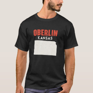 Oberlin Kansas USA State America Travel Kansan T-Shirt