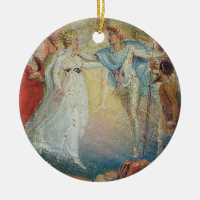 Oberon and Titania from 'A Midsummer Night's Dream Ceramic Ornament (Front)
