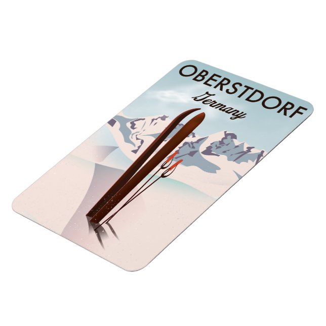 Oberstdorf Germany ski art. Magnet (Left Side)