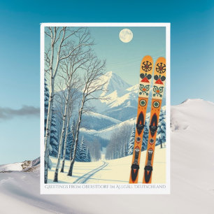 Oberstdorf im Allgäu Deutschland ski area Postcard