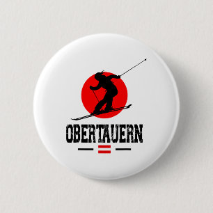 Obertauern Austria Ski Resort Alps Austrian Skiing 6 Cm Round Badge