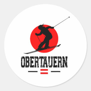 Obertauern Austria Ski Resort Alps Austrian Skiing Classic Round Sticker