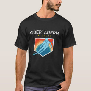 Obertauern Salzburg Austria Retro 80s Ski Gift T-Shirt