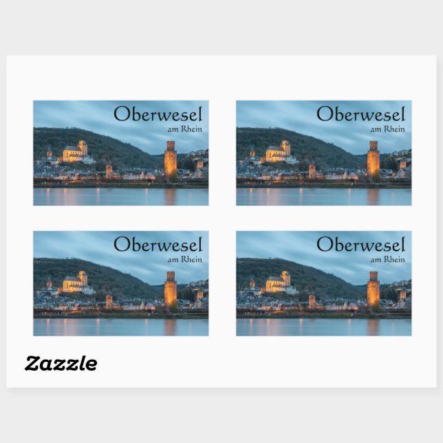 Oberwesel Germany Rectangular Sticker (Sheet)