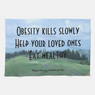 Obese Tea Towel