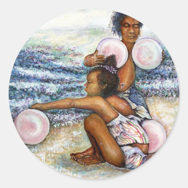 Obessed with Conquering the Impossible  Classic Round Sticker (Front)