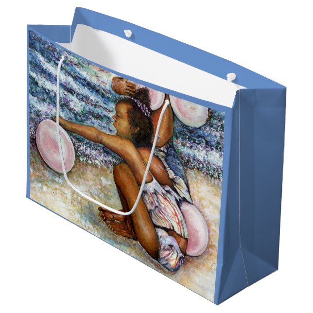 Obessed with Conquering the Impossible Large Gift Bag (Front Angled)