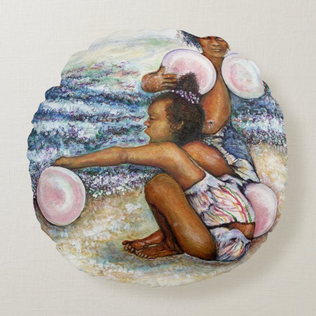 Obessed with Conquering the Impossible  Round Cushion (Front)