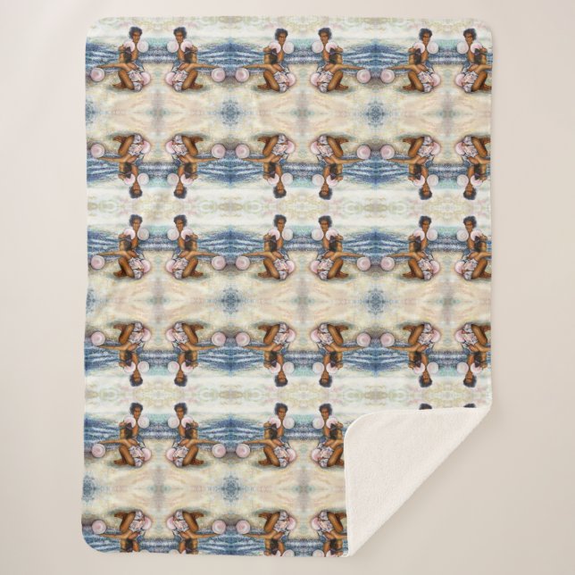 Obessed with Conquering the Impossible Sherpa Blanket (Front)